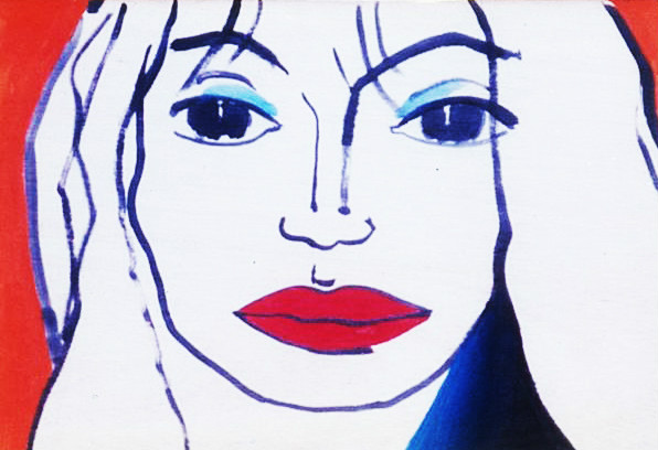 Mujer de labios rojos, Marc Boss